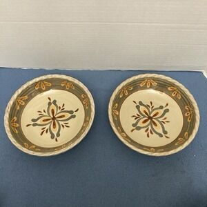 Artimino Tuscan Countryside Sienna "Cream" Soup/Cereal/Ice Cream Bowl - Set of 2